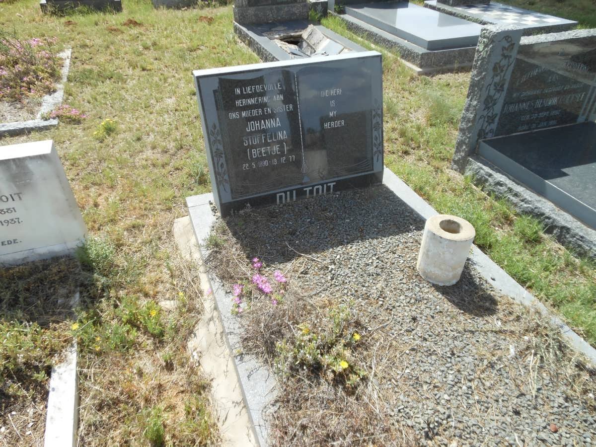 TOIT Johanna Stoffelina, du nee BEETJE 1890-1977