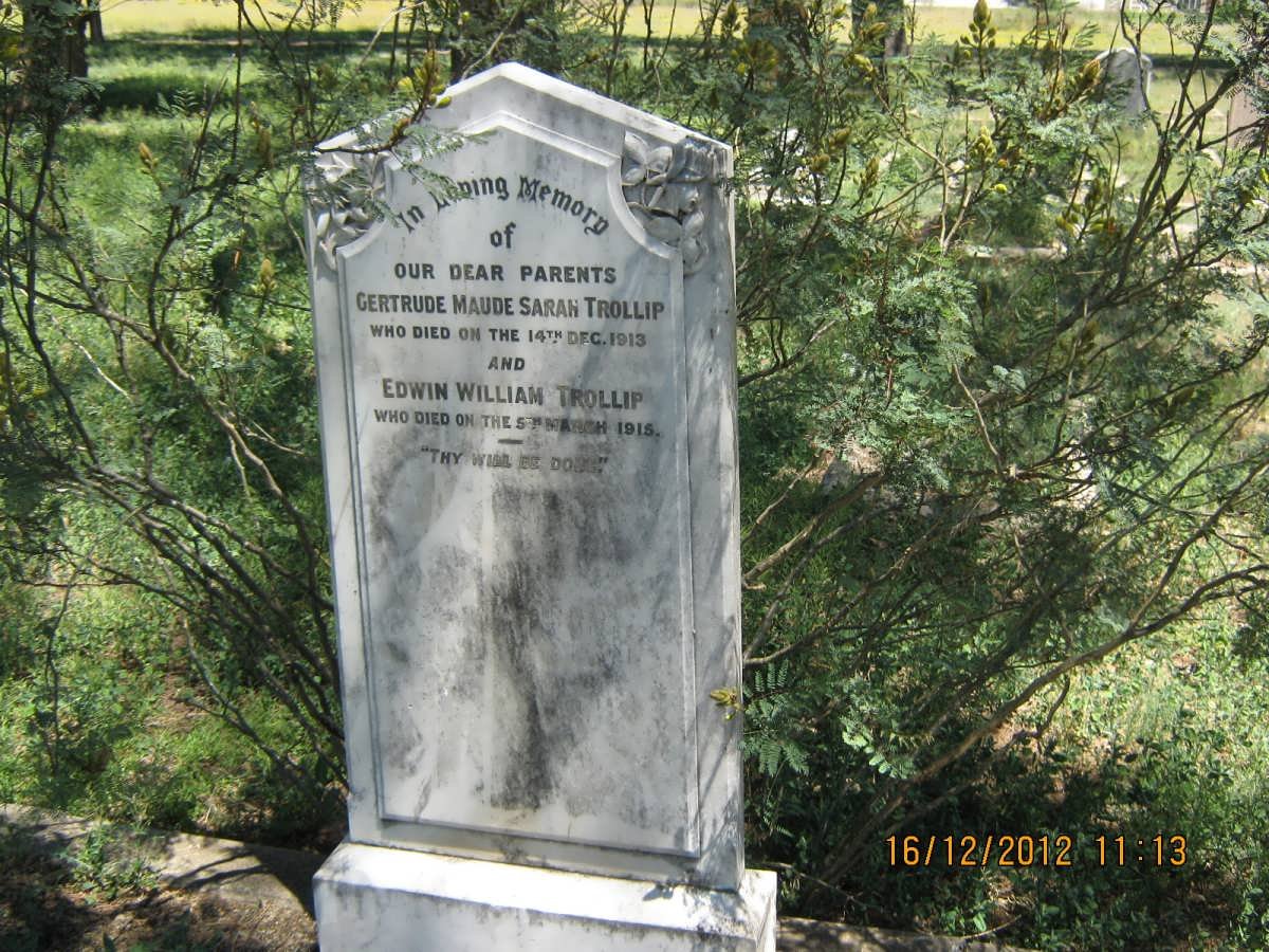 TROLLIP Edwin William -1915 &amp; Gertrude Maude Sarah -1913