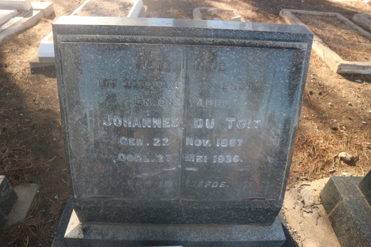 TOIT Johannes, du 1867-1936