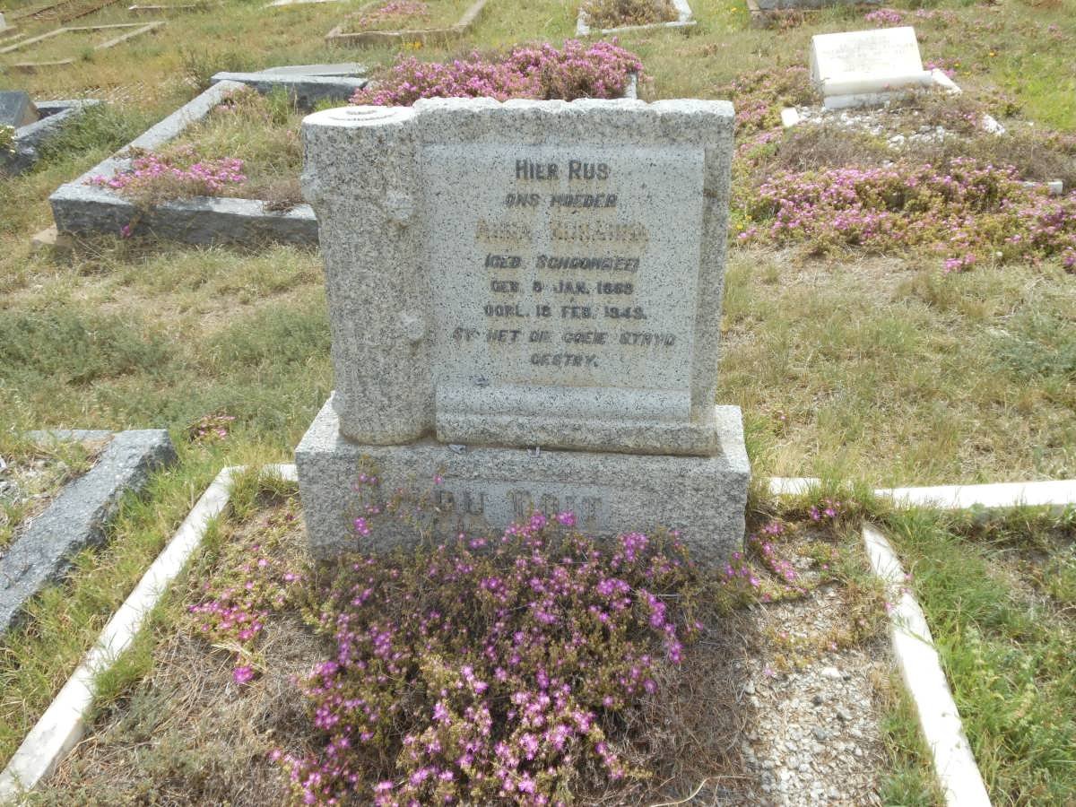 TOIT Anna Susanna, du nee SCHOOMBEE 1869-1949