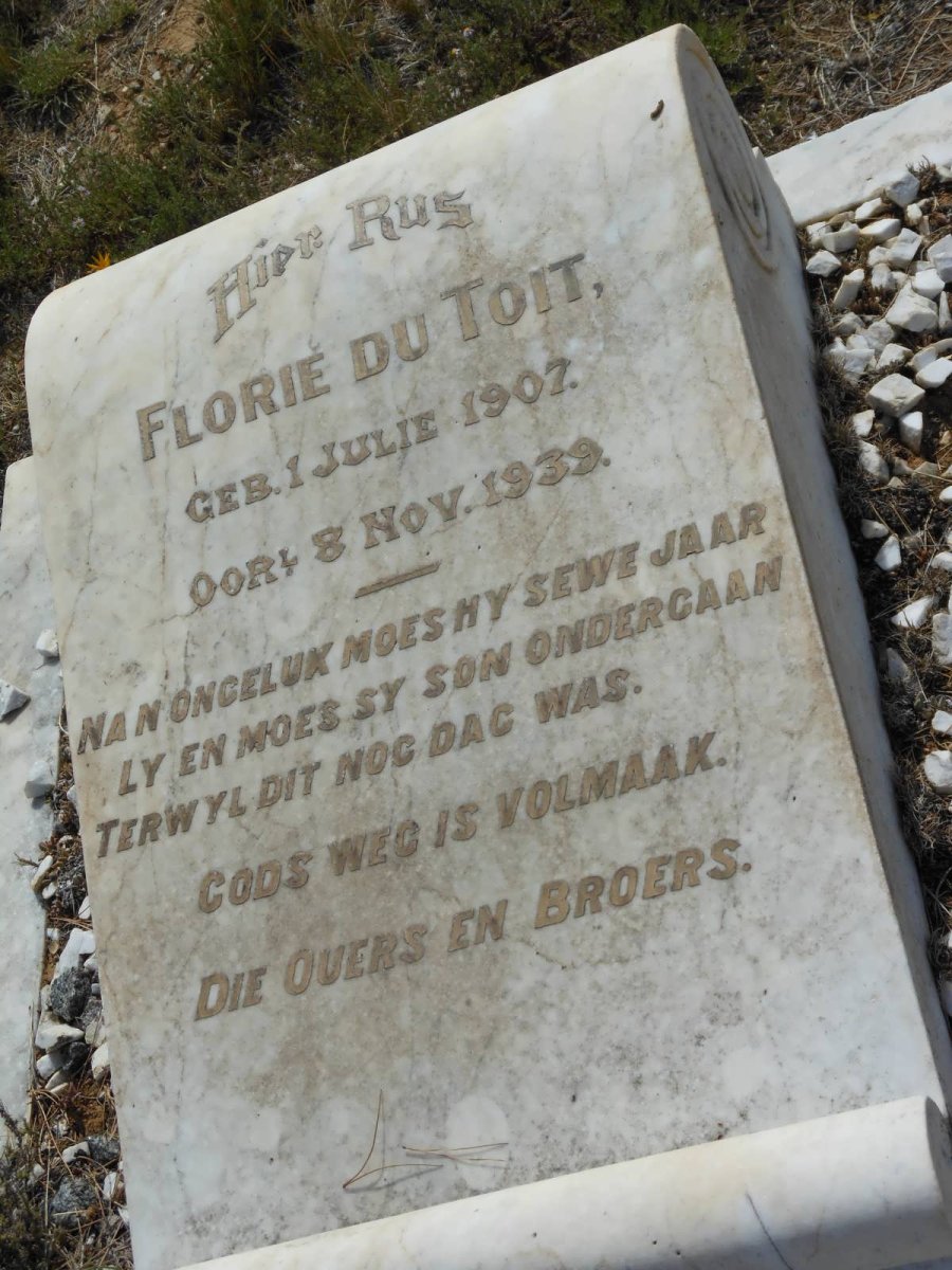 TOIT Florie, du 1907-1939