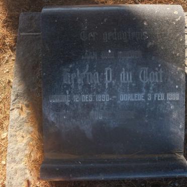 TOIT Helena P., du 1890-1968