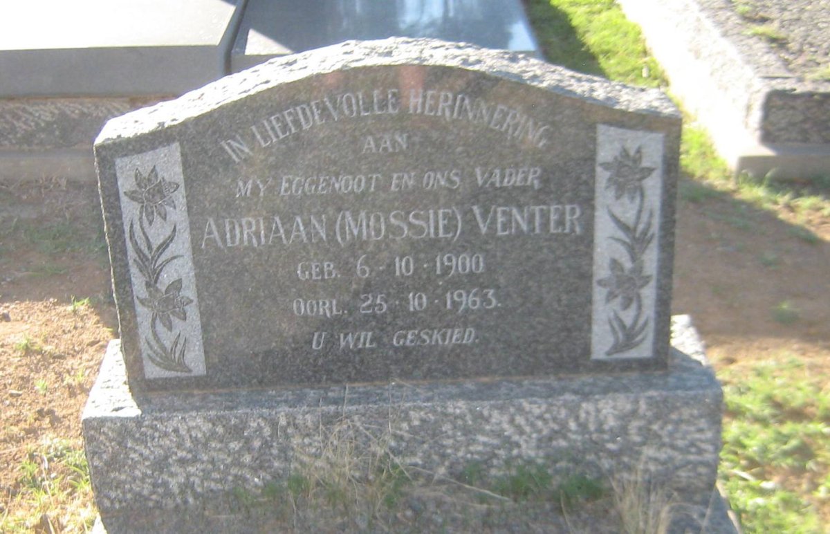 VENTER Adriaan 1900-1963