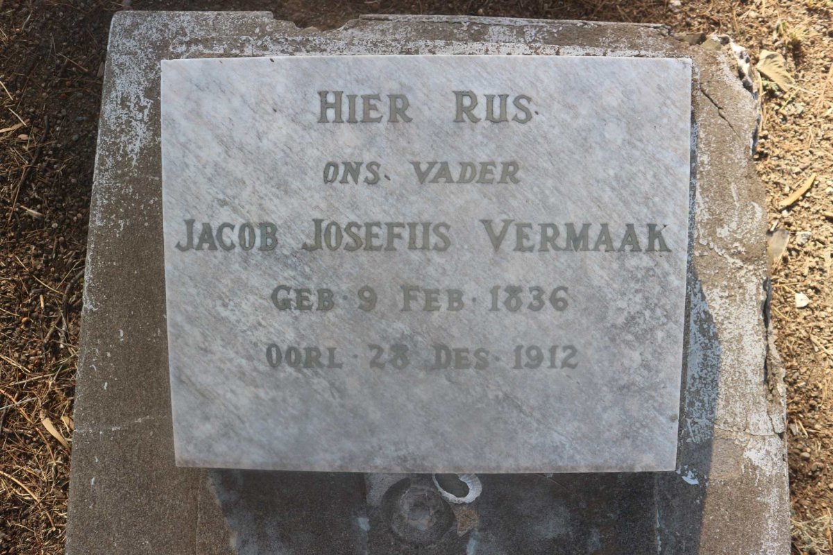 VERMAAK Jacob Josefus 1836-1912