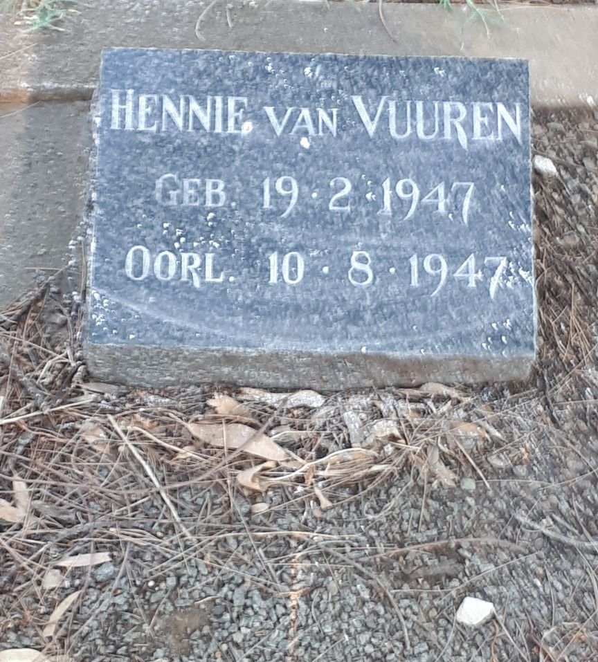VUUREN Hennie, van 1947-1947