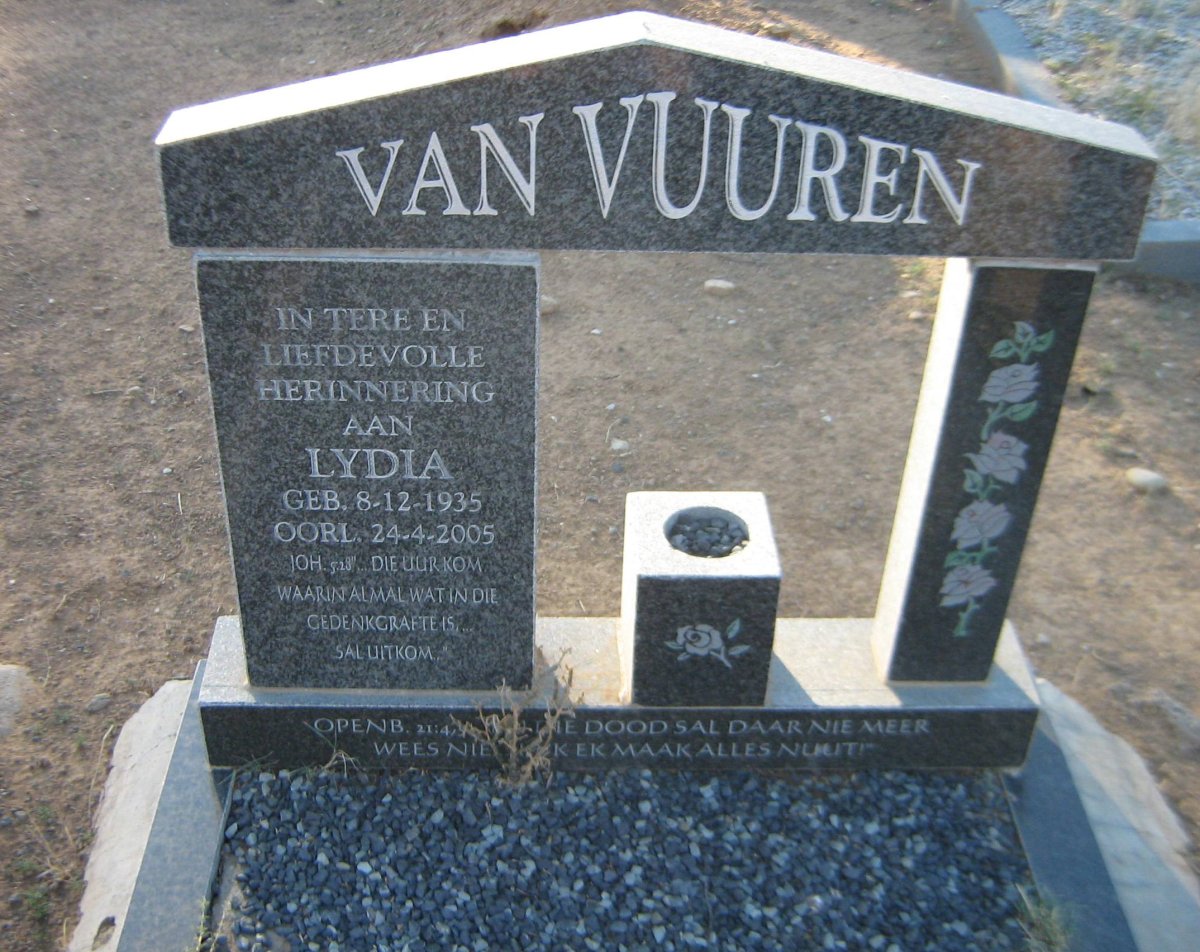 VUUREN Lydia, van 1935-2005