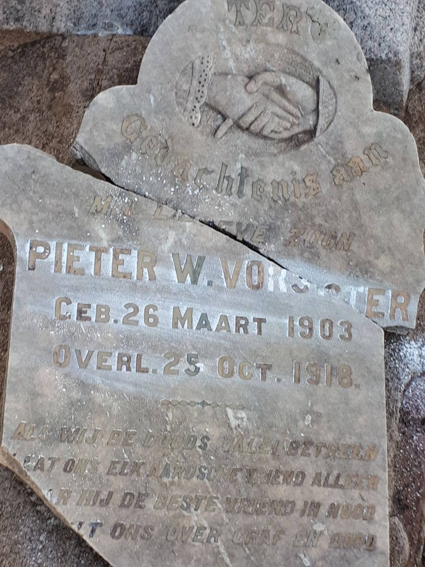 VORSTER Pieter W. 1903-1918