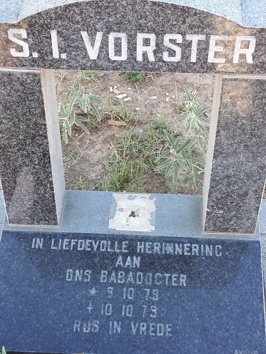 VORSTER S.I. 1979-1979
