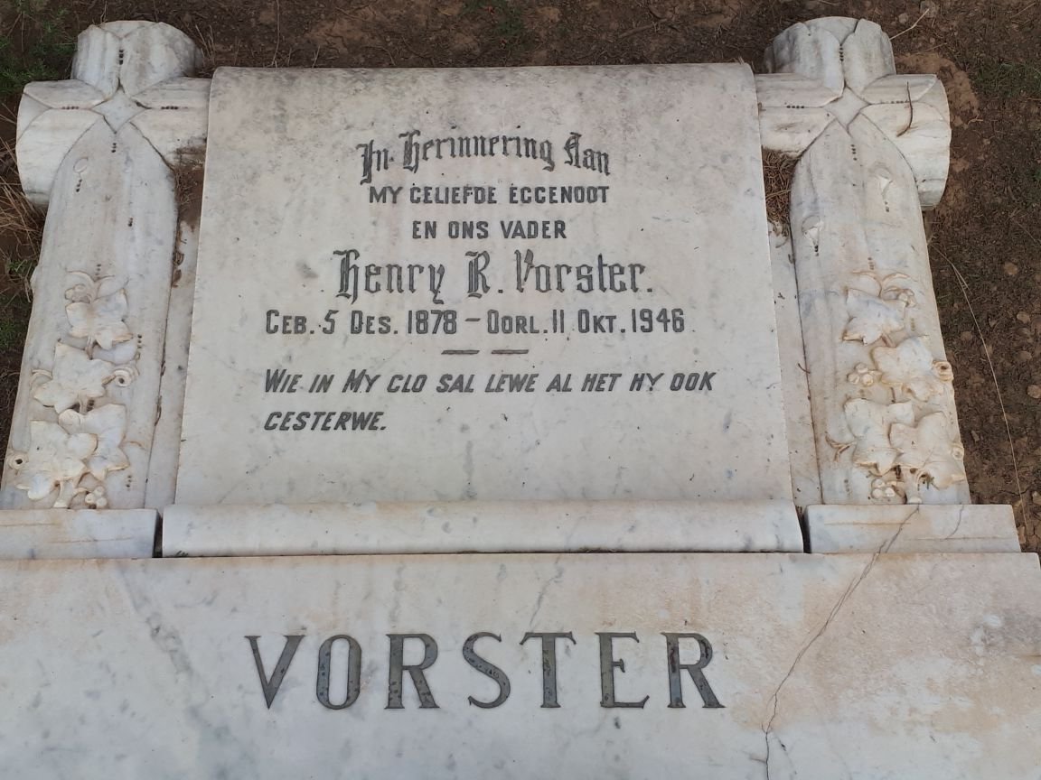 VORSTER Henry R. 1878-1946
