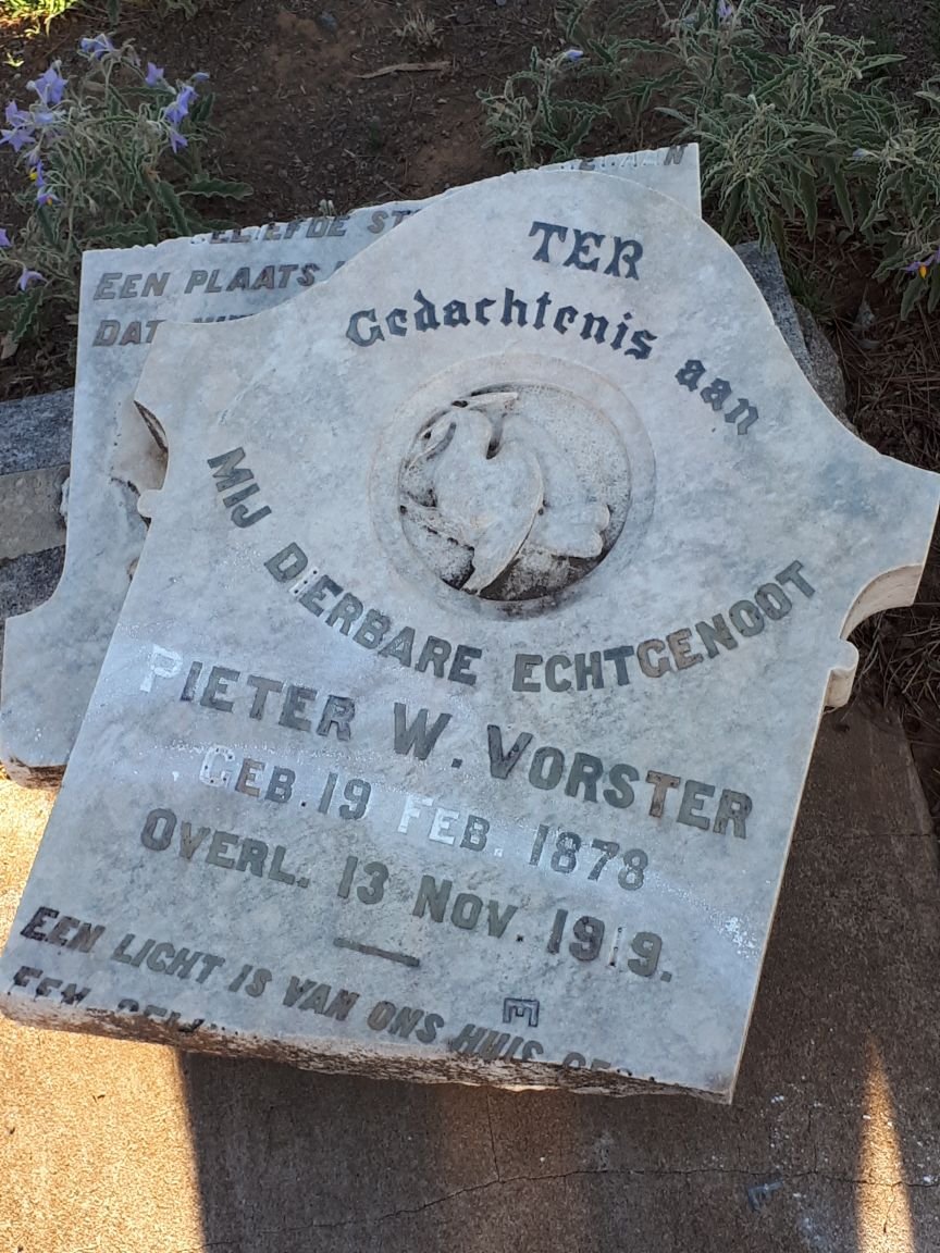 VORSTER Pieter W. 1878-1919