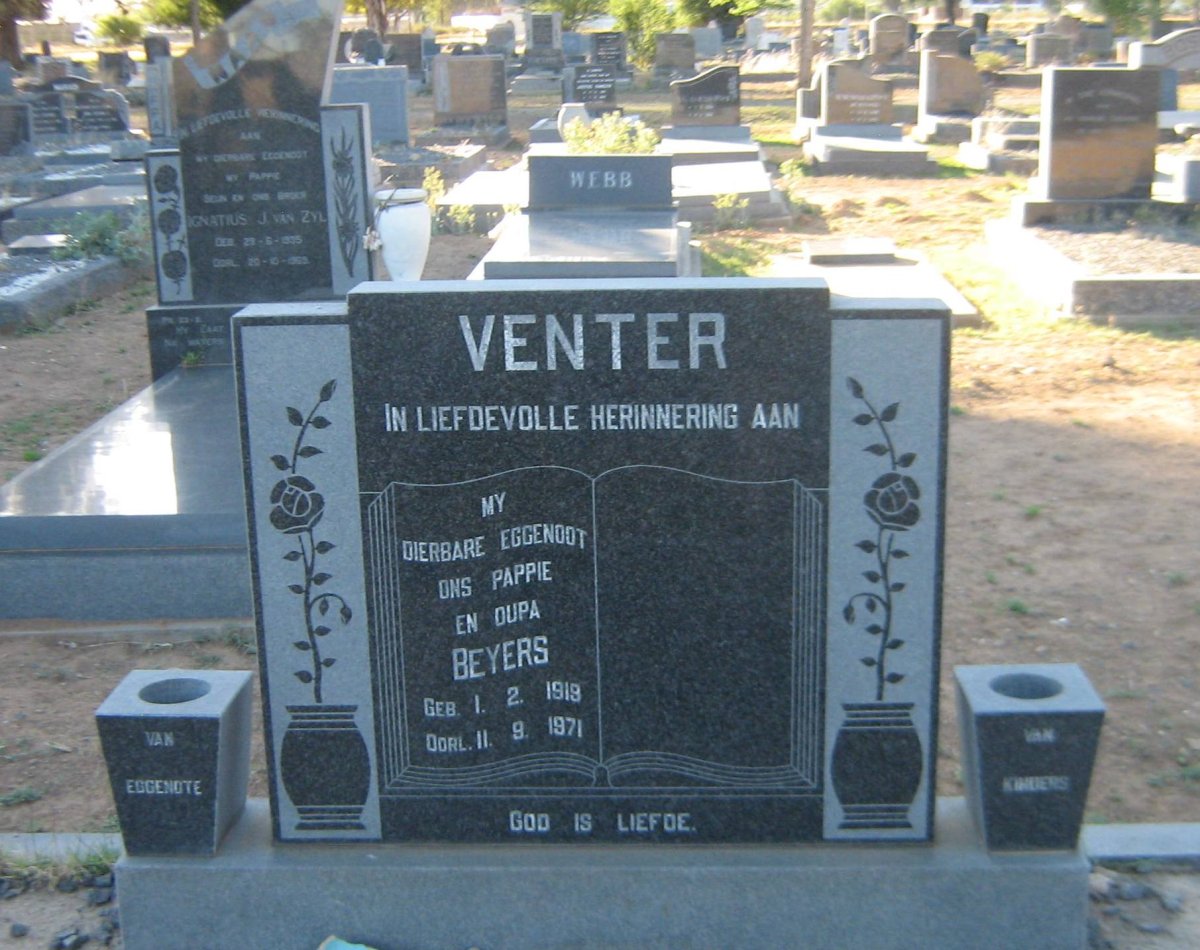 VENTER Beyers 1919-1971