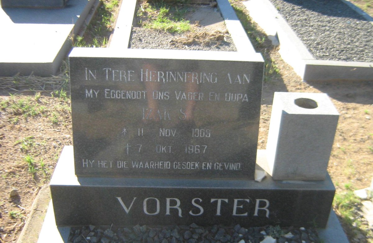 VORSTER Izak S. 1909-1967