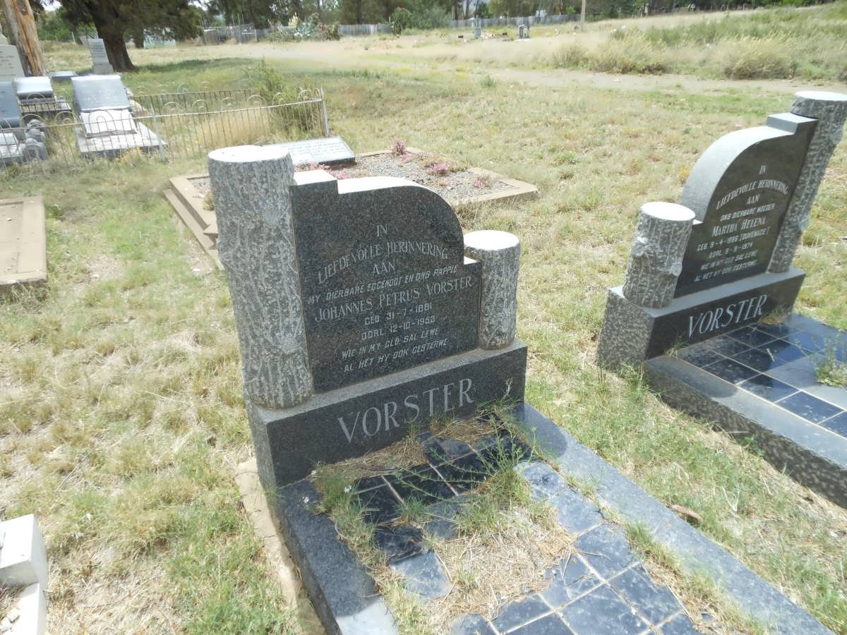 VORSTER Johannes Petrus 1881-1953