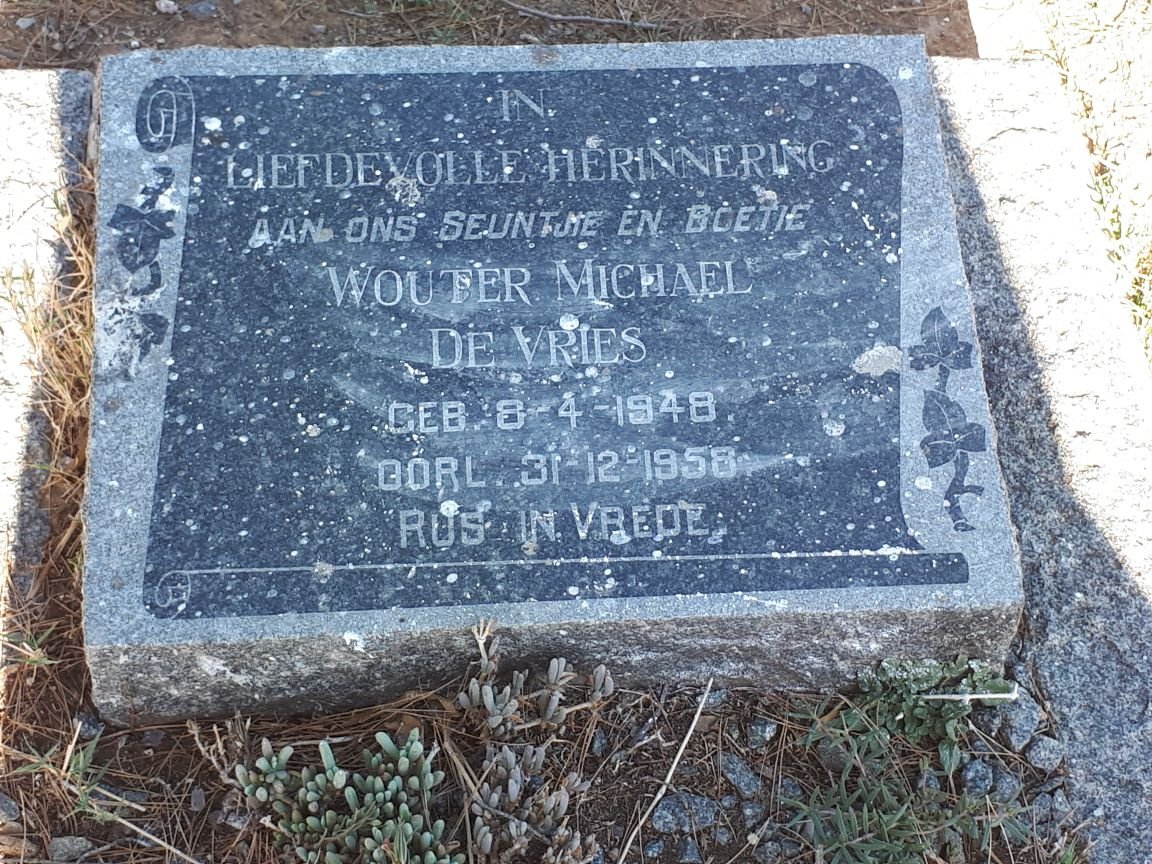 VRIES Wouter Michael, de 1948-1958