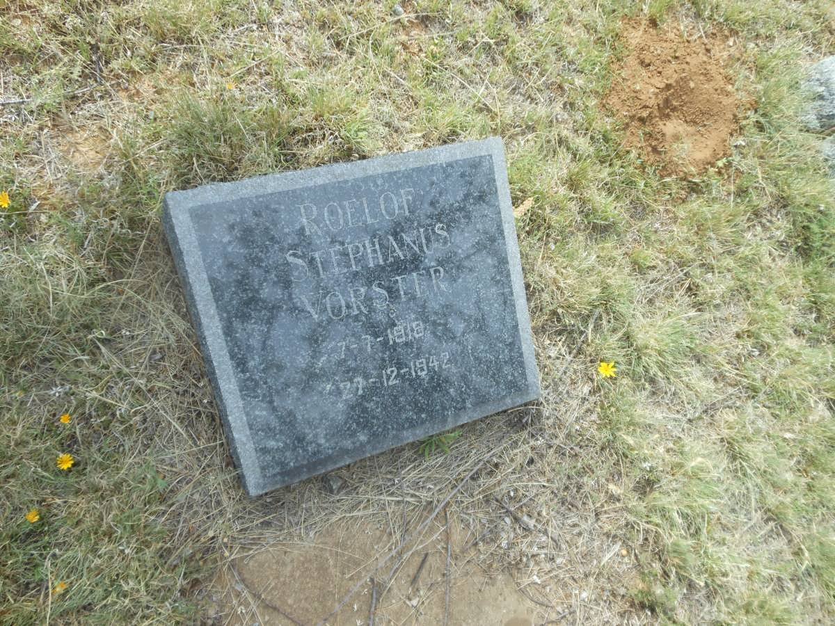 VORSTER Roelof Stephanus 1919-1942