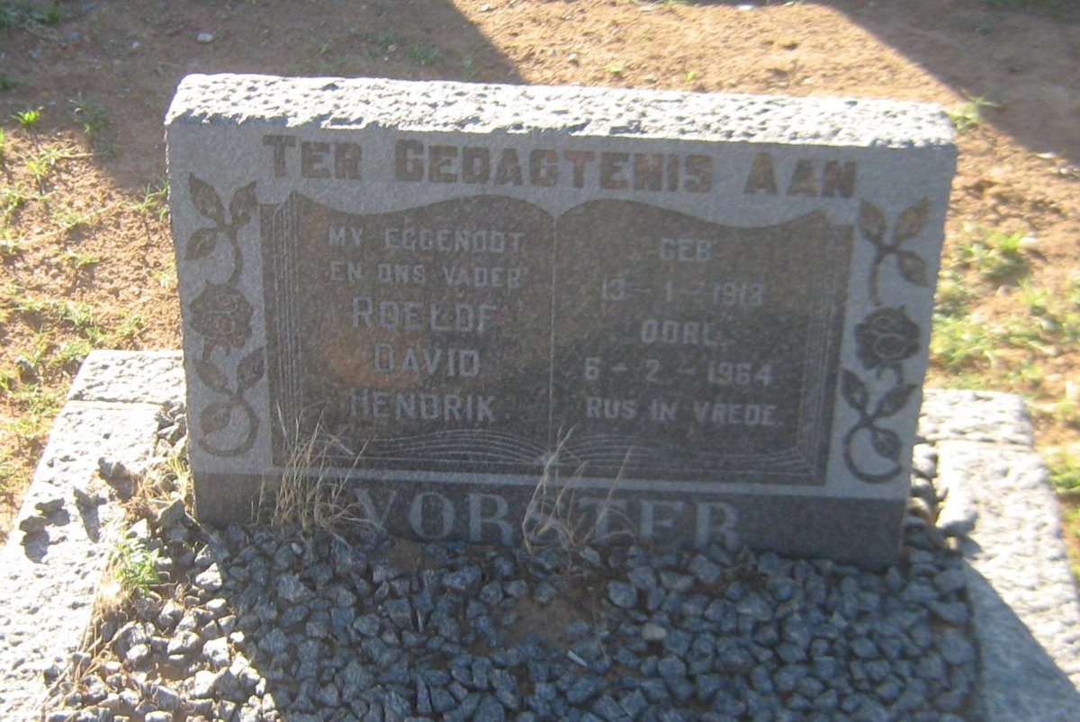 VORSTER Roelof David Hendrik 1918-1964