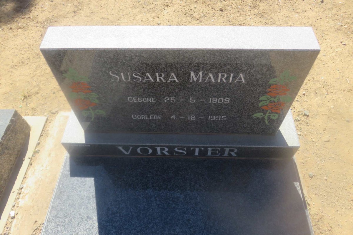 VORSTER Susara Maria 1909-1995