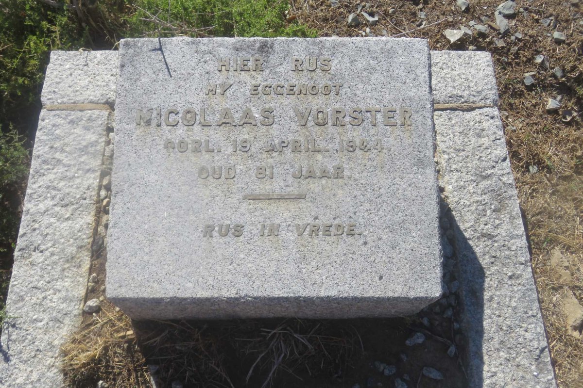 VORSTER Nicolaas -1944