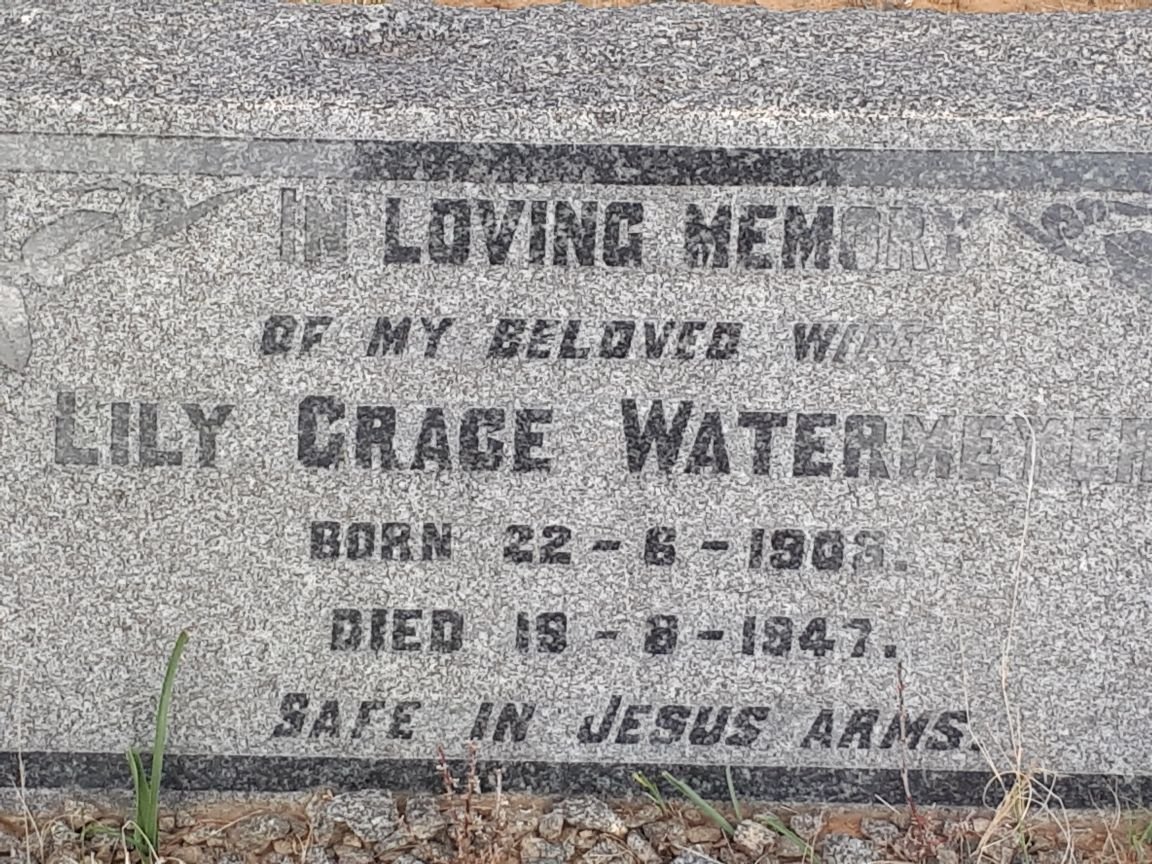 WATERMEYER Lily Grace 1903-1947