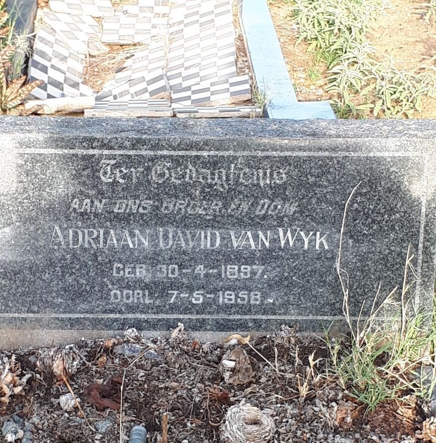 WYK Adriaan David, van 1897-1958