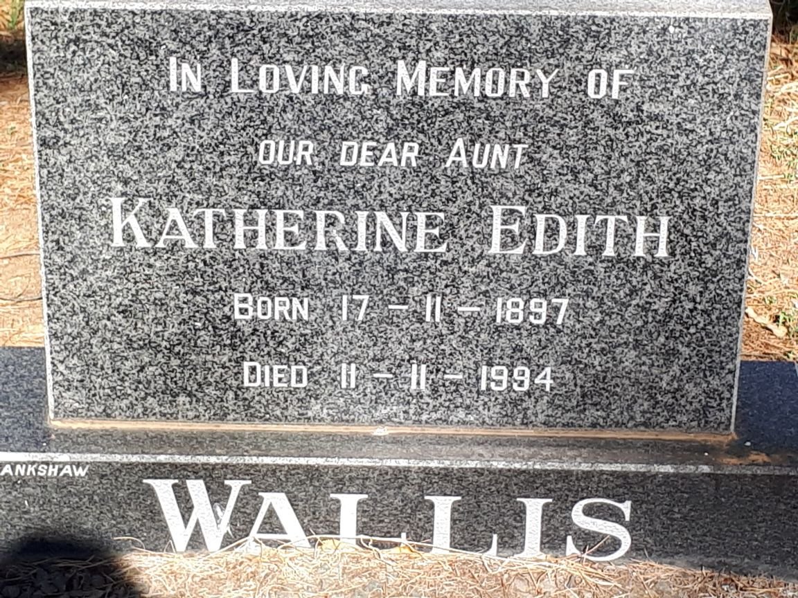 WALLIS Katherine Edith 1897-1994