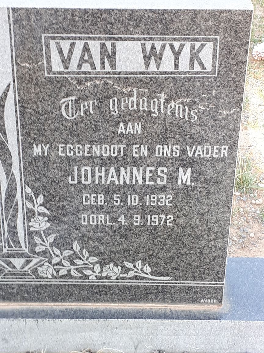 WYK Johannes M., van 1932-1972