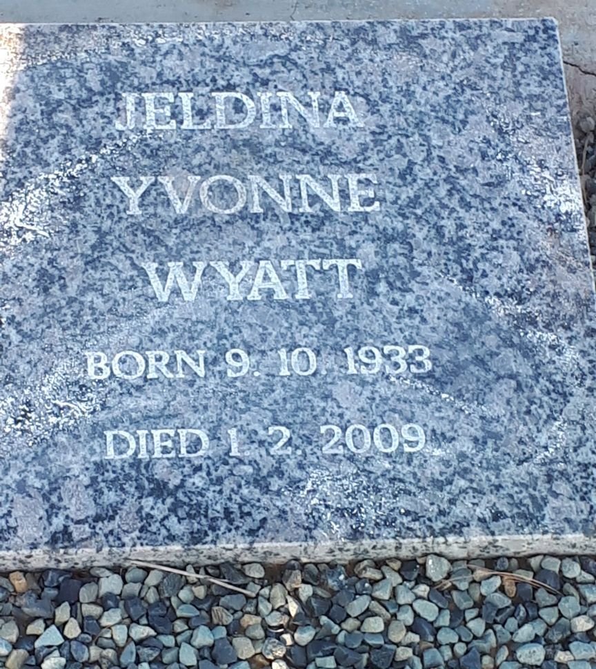 WYATT Jeldina Yvonne 1933-2009