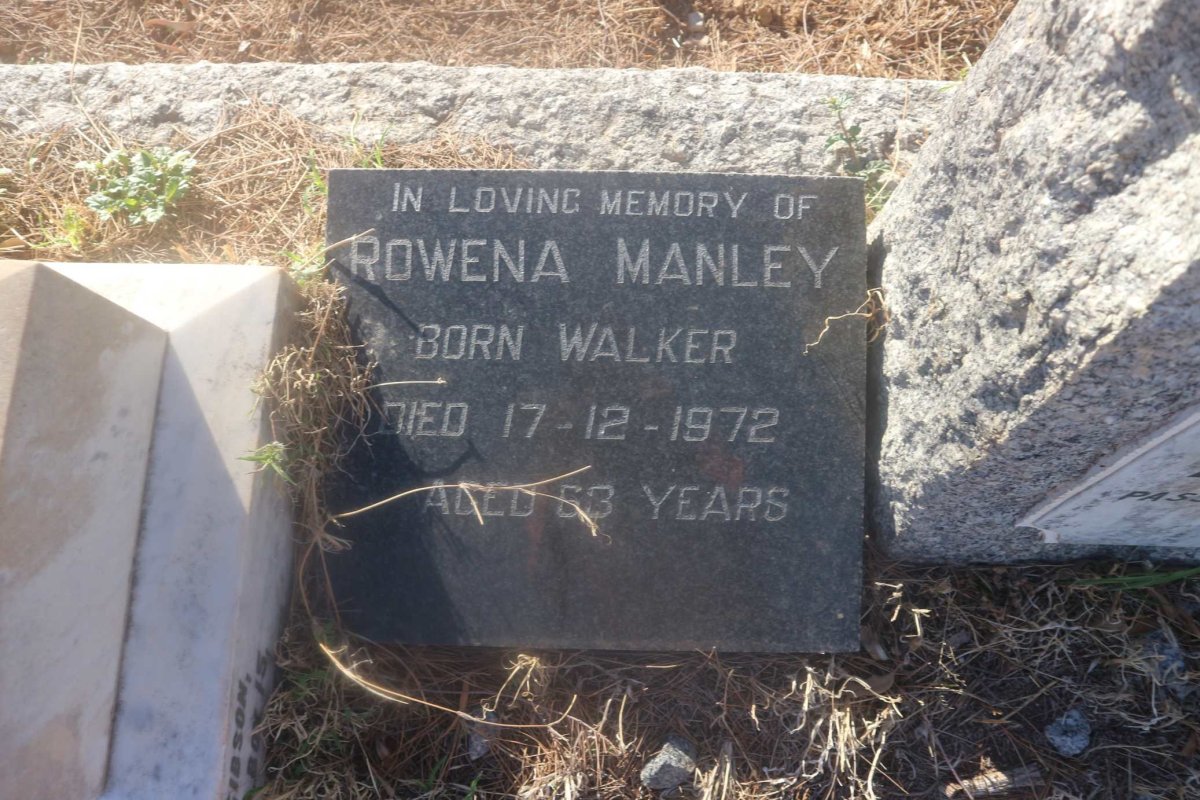 MANLEY Rowena nee WALKER -1972