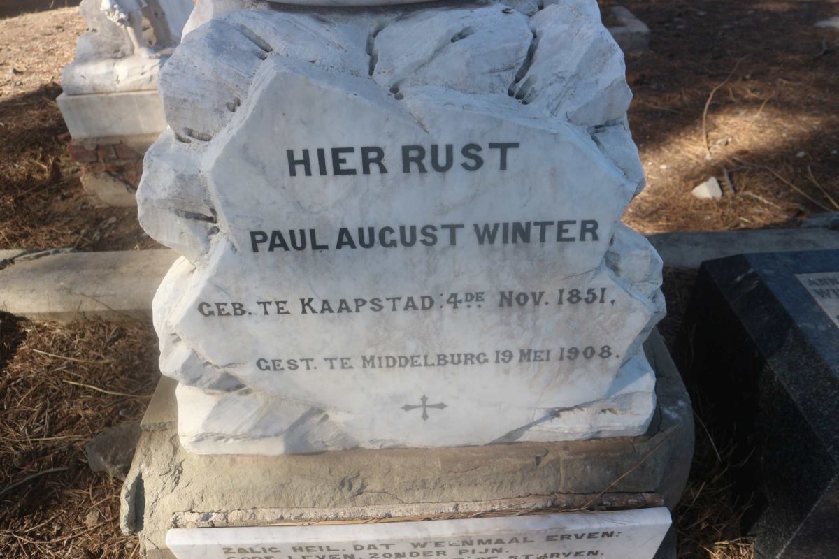 WINTER Paul August 1851-1908