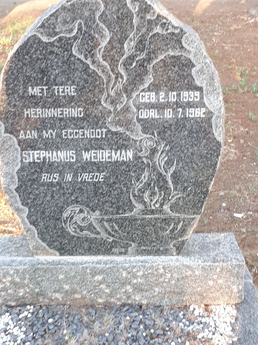 WEIDEMAN Stephanus 1939-1962