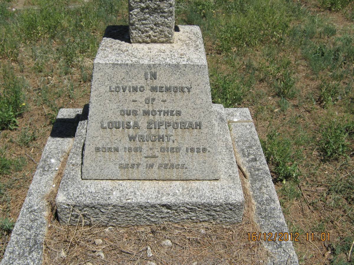 WRIGHT Louisa Zipporah 1861-1929