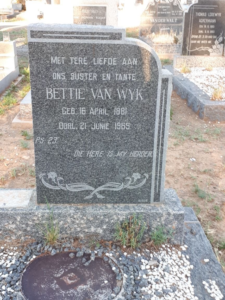 WYK Bettie, van 1881-1965