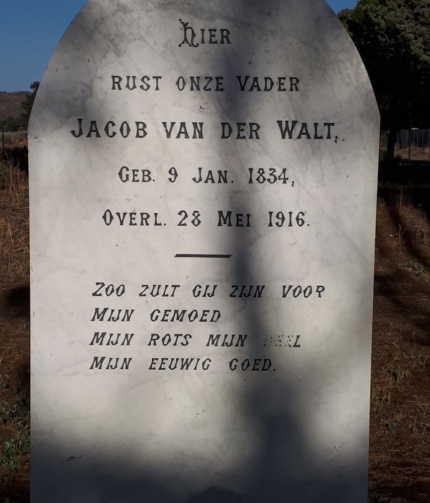 WALT Jacob, van der 1834-1916