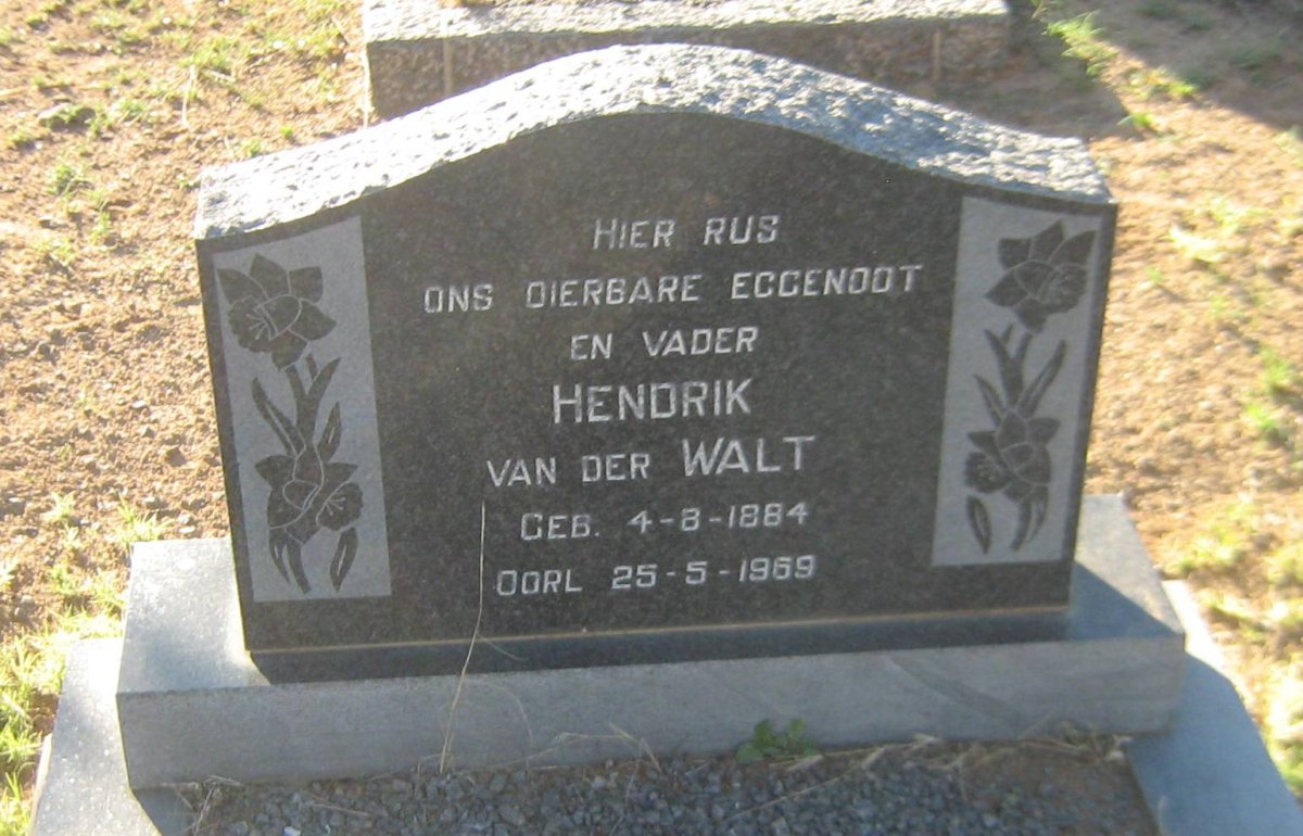 WALT Hendrik, van der 1884-1969
