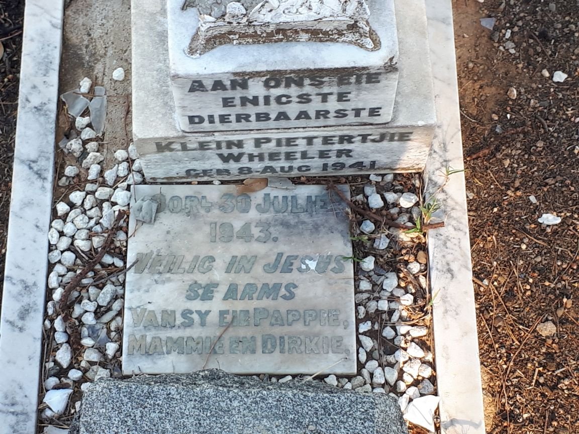 WHEELER Pietertjie 1941-1943
