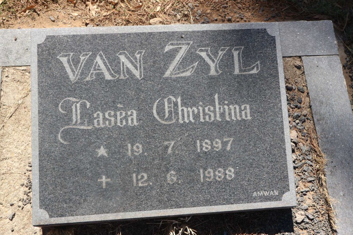 ZYL Lasea Christina, van 1897-1988