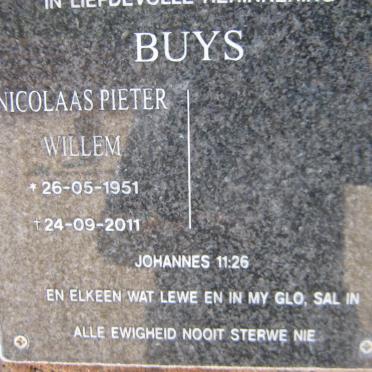 BUYS Nicolaas Pieter Willem 1951-2011