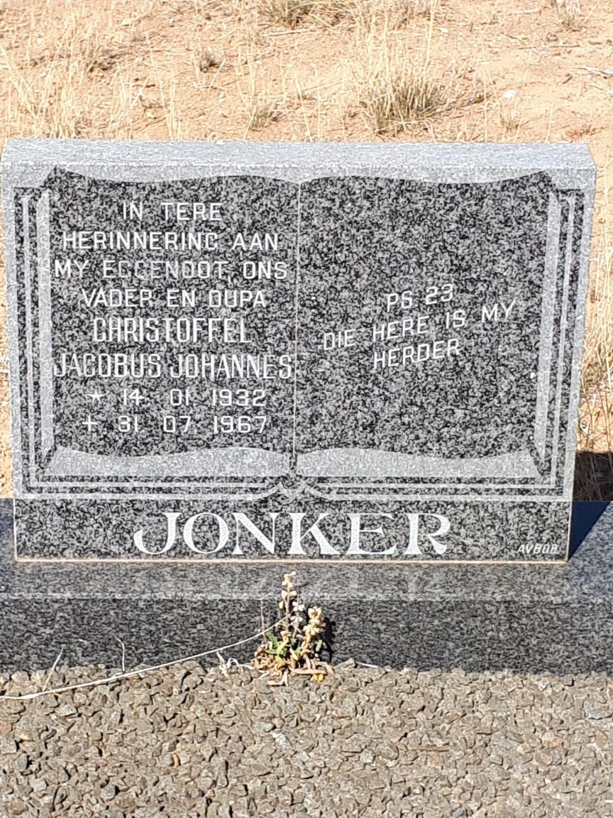 JONKER Christoffel Jacobus Johannes 1932-1967