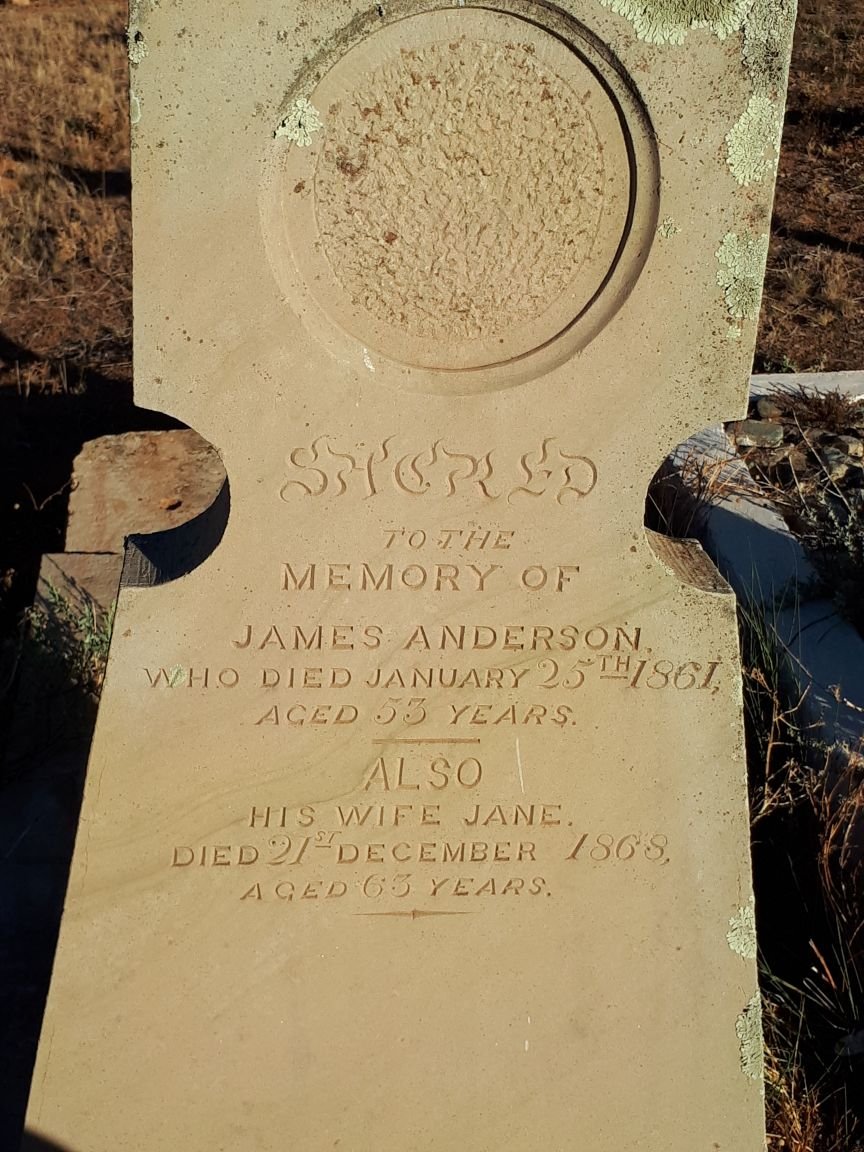 ANDERSON James -1861 &amp; Jane -1868