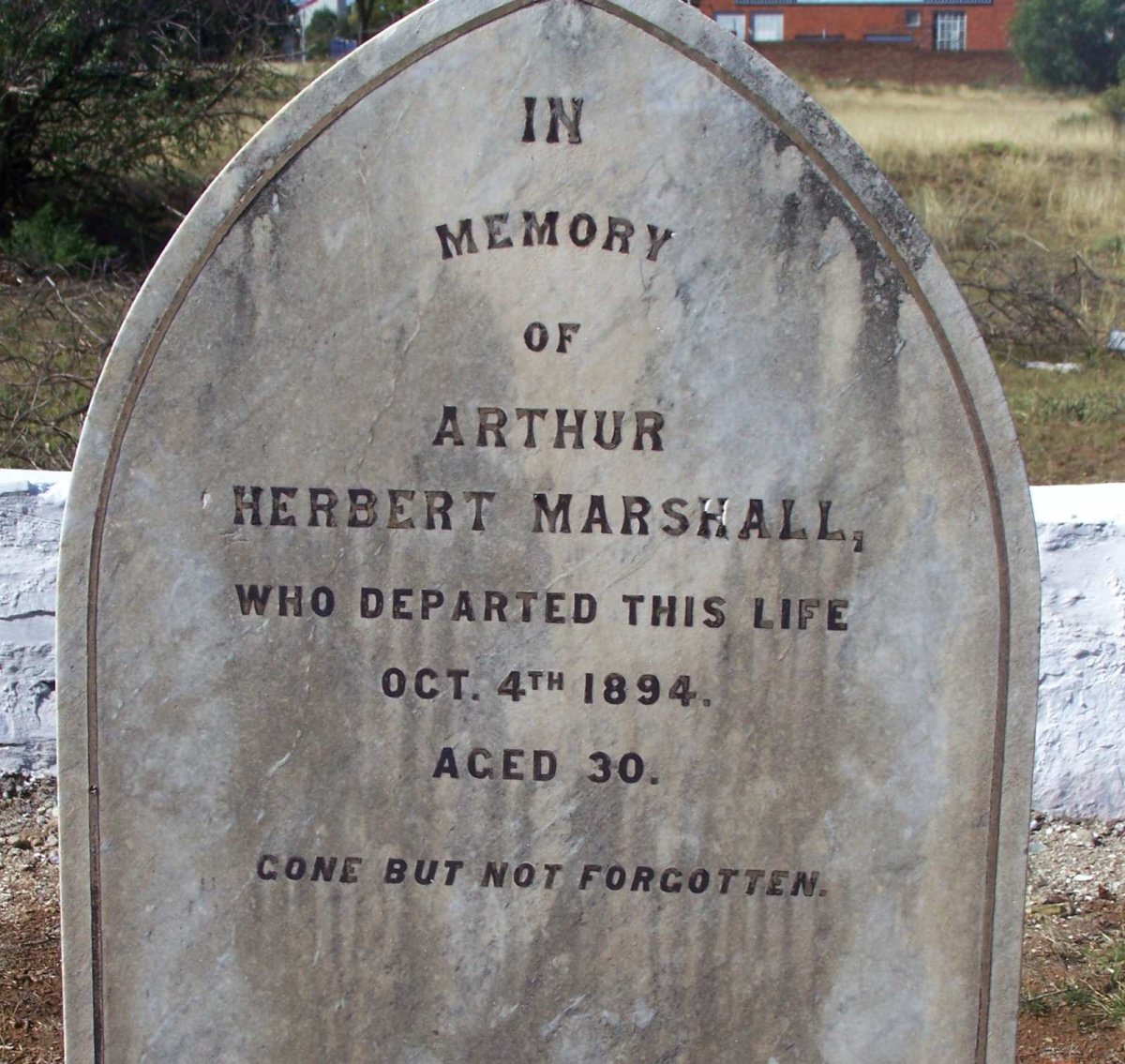 MARSHALL Arthur Herbert -1894