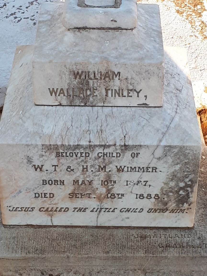 WIMMER William Wallace Tinley 1887-1888