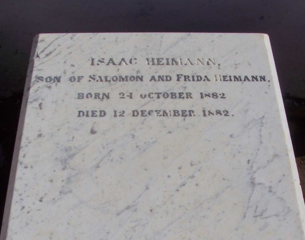 HEIMANN Isaac 1882-1882