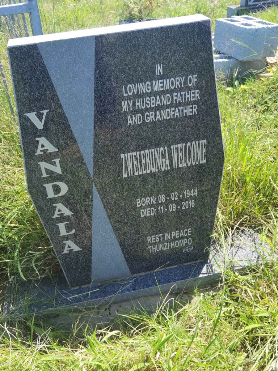 VANDALA Zwelebunga Welcome 1944-2016