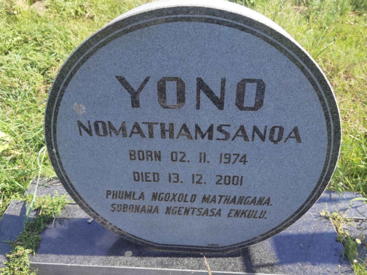YONO Nomathamsanqa 1974-2001