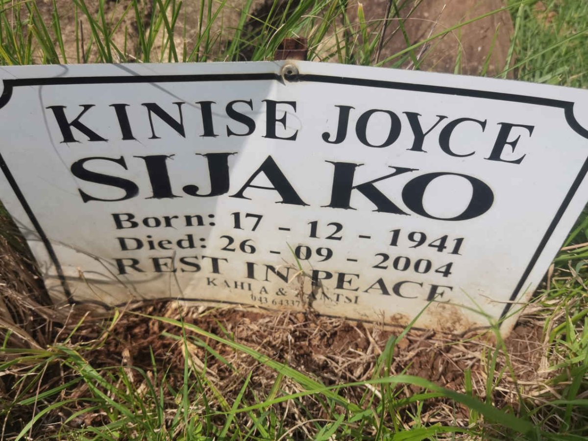 SIJAKO Kinise Joyce 1941-2004
