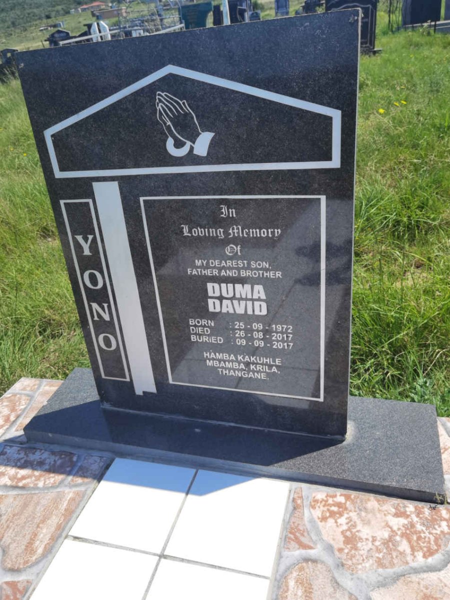 YONO Duma David 1972-2017