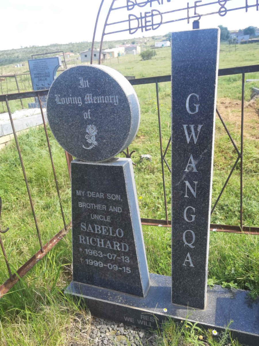 GWANGQA Sabelo Richard 1963-1999