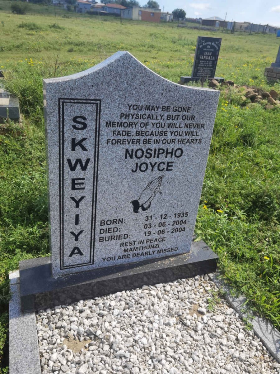 SKWEYIYA Nosipho Joyce 1935-2004