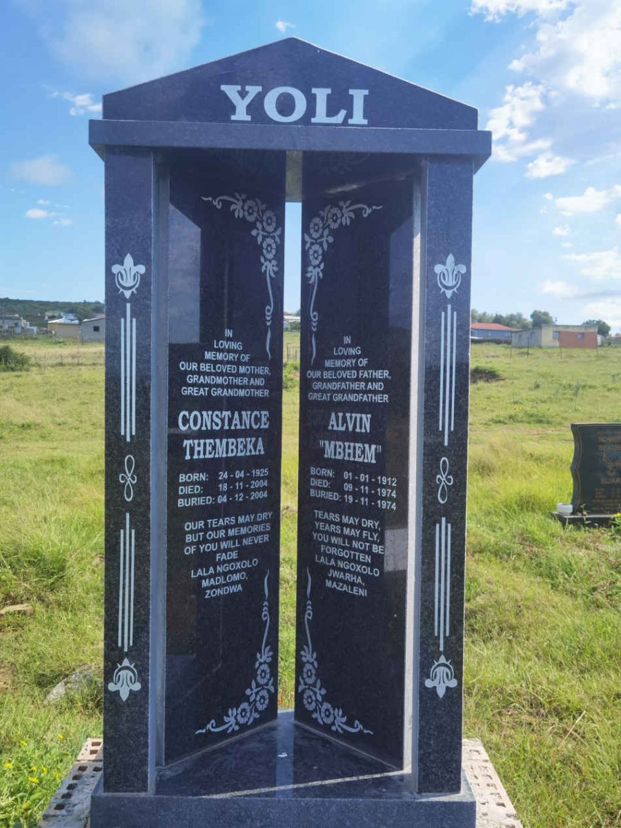 YOLI Alvin 1912-1974 &amp; Constance Thembeka 1925-2004