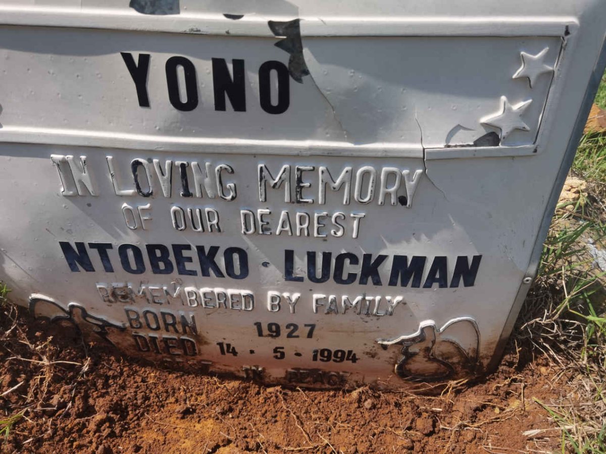 YONO Ntobeko Luckman 1927-1994